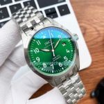 Copy IWC Pilots Mark XVIII Stainless Steel Green Dial Watch 40MM